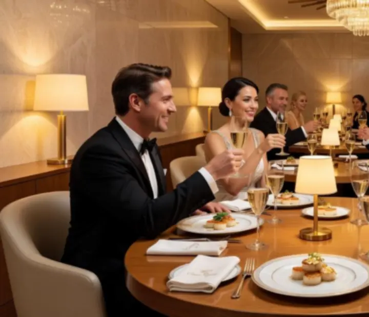 Wykwintnie zaserwowane dania w eleganckim wnętrzu restauracji Velastrelio